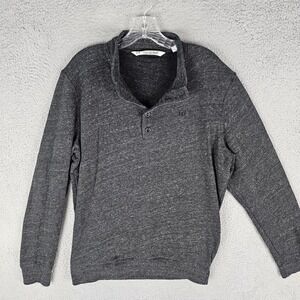 Travis Matthew Sweater Men Large Dark Gray Long Sleeve Whistling Strait Pullover